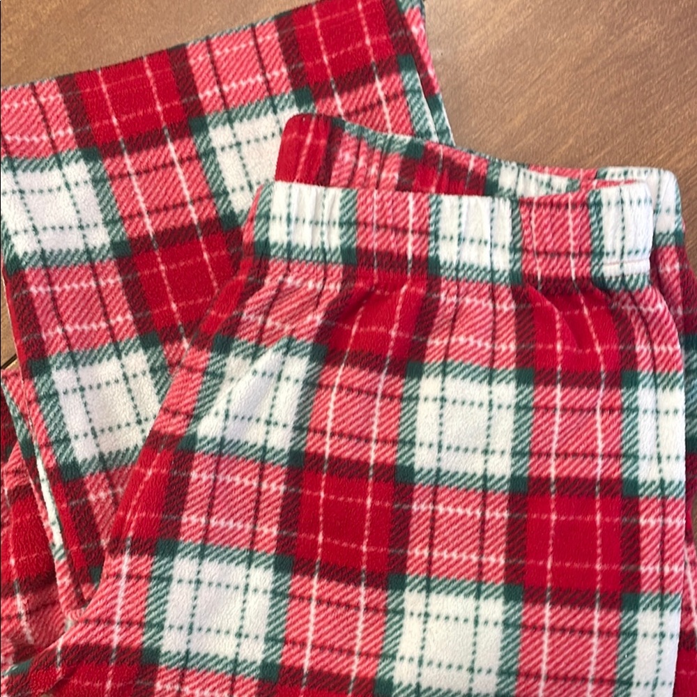 Festive Red and White Plaid Pajamas